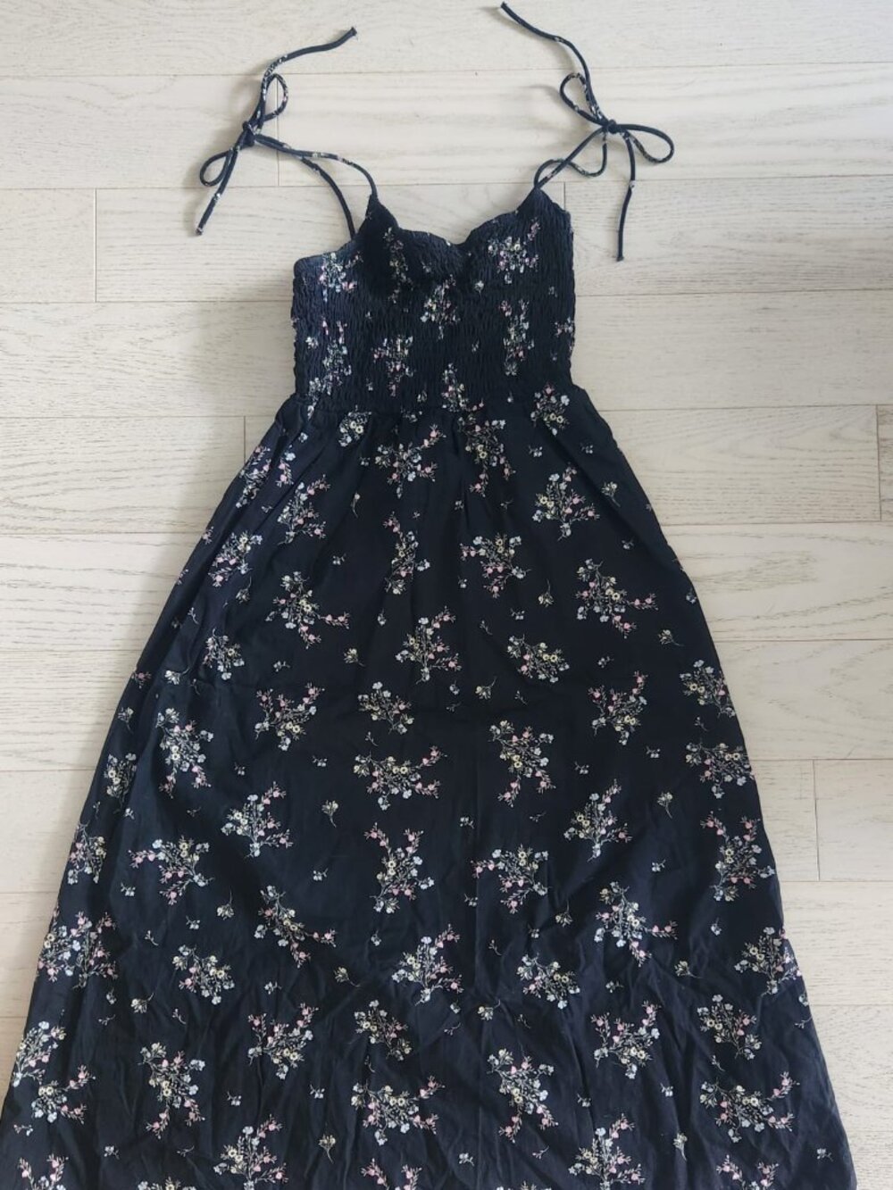 Maxi Black Floral Dress